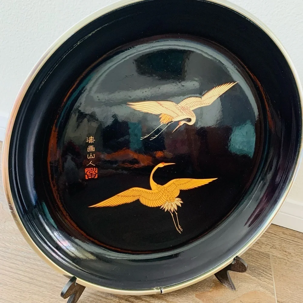 Japanese lacquer serving tray